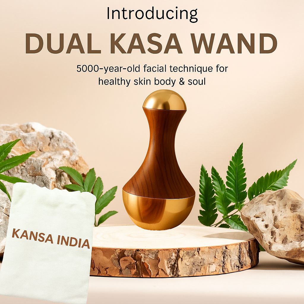 Kansa Dual Wand (Face & Foot Massager)