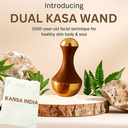 Kansa Dual Wand (Face & Foot Massager)